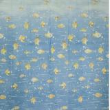 Cortina Box PVC Náutica Colorful Bella Casa 198cmx180cm Azul/Amarelo