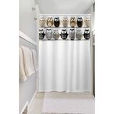 Cortina para Box 135x200cm com Visor Plast Leo Corujinha