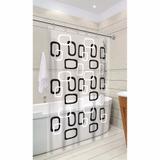 Cortina para box 1,38 X 1,98 metros banheiro em pvc com ganchos - Vida pratika
