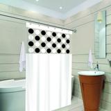 cortina para box PVC com visor de bolinhas - Vp