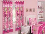 Cortina para Quarto Rosa Santista Barbie Glam - 2,80x1,80m