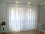 Cortina Voil Priori Sala Quarto 4,00x2,80 Ilhós Cromado - Branco - Priori enxovais