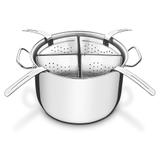 Cozi-pasta em Aço Inox com 4 Recipientes Professional Tramontina - 30 Cm / 13.5 Lt