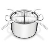 Cozi-Pasta Tramontina Inox Profissional com Fundo Triplo 5 Peças