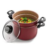 Cozi-Vapore 5,6 L Antiaderente Paris Vermelho - Tramontina