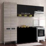Cozinha Com 3 Peças Jazz Itatiaia Bege/preto