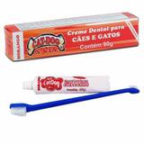 Creme Dental Morango + Escova Dental Gratis - Cat dog