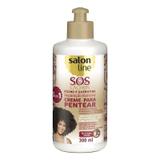 Creme pentear salon line 300ml sos ricino e queratina - Salon line professional