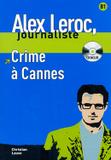 Crime a cannes - avec cd - niveau 2 - Difusion maison de france