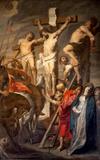 Cristo na Cruz Entre Dois Ladrões - Peter Paul Rubens - Tela 60x95 Para Quadro - Santhatela
