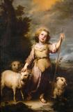 Cristo, O Bom Pastor - Murillo - Tela 50x76 Para Quadro - Santhatela