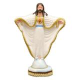 Cristo Redentor 20cm em Gesso com Pérola - Imagens januzzi