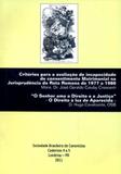 Criterios para a avaliacao de incapacidade de consentimento matrimonial na jurisprudencia da rota romana de 1977 a 1986 - Distribuidora loyola de livros ltda.