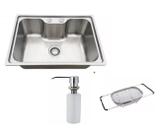 Cuba Inox Gourmet Sobrepor + Dosador + Escorredor Multiuso - Sollux