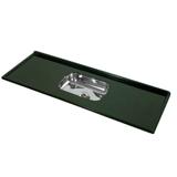 Cuba para Cozinha em Mármore Sintético com Cuba Inox 120 cm Decoralita