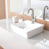 Cuba Retangular de Apoio Bari Elegance Dente de Leão Japi Branco