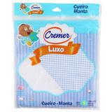 Cueiro de Luxo Azul para Menino - Xadrez - Cremer