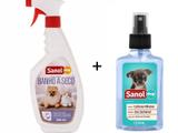 Cuidado e Higiene para Cachorro Filhote: Banho a Seco Sanol e Perfume Colônia Cães Baby
