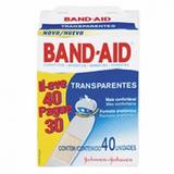 Curativo Band-Aid Transparente Johnsons 40 Unidades