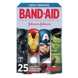 Curativo transparente band aid c/25 avengers - Sem marca
