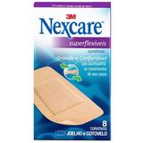 Curativos Superflexíveis Joelho e Cotovelo Nexcare 8 Unidades - 3m do brasil