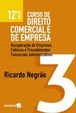 Curso de Direito Comercial e de Empresa vol 3 12 Ed - Saraiva