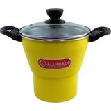 Cuscuzeira Amarela 18cm - Alumi-aço