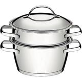 Cuscuzeira Inox Allegra 2 Peças Tramontina
