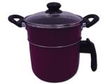 Cuscuzeiro 14 Vermelho C/Tampa de Vidro 0.194 Dona Chefa
