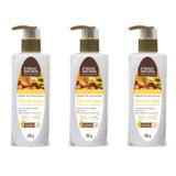 Dágua Natural Argan e Amêndoas Creme De Massagem Corporal 350g (Kit C/03)