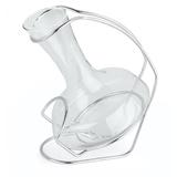 Decanter 900ml Com Suporte Gourmet Vinho Chique Mesa Cozinha - Forma inox