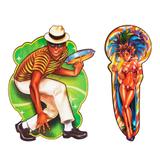 Decoração de Carnaval Painel Sambista e Passista Festança - Festabox