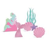 Decoração de Mesa de Festa tema Sereia kit com 4 unid - Cromus