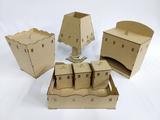 Decoração Kit Bebe Higiene Madeira Mdf Cru Passa Fita 7 peças Encaixe - Mdf store