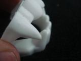 Dentadura Presa Vampiro Branca Dia Bruxas Fantasia - Presente presente
