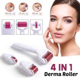 Derma Roller Unico 4x1 com 1200/720/300 Micro Agulhas - Cw import