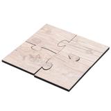 Descanso de panela e copo madeira Quartzo WoodArt bege 17X17CM - 26981