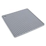 Descanso de Panela em Silicone Cinza Quadrado Euro