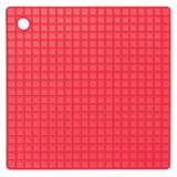 Descanso de Panela Silicone Vermelho Quadrado ou Redondo Quadrado - Zanline