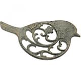 Descanso Panela Ferro Bird 8,5cmx12,5cmx22,3cm Urban Verde/Dourado