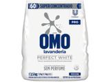 Detergente em Pó Sem Perfume Omo Profissional - Perfect White Rende 60 Lavagens 3,5kg