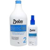 Detra Progressiva Plastic Liss Combo Passo 2 Ativo 1000ml + Spray de Colágeno 200ml - R