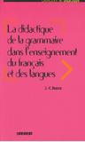 Didactique de la grammaire dans lenseignement du francais et des langues - Didier/ hatier