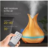 Difusor Aromatizador Umidificador Ultrassônico 400ml controle - Compra comigo