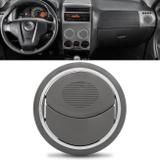 Difusor de Ar Central Lateral Painel Doblo 02 a 18 Novo Palio 12 a 18 Cinza Claro com Aro Cromado - Nat