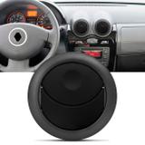 Difusor de Ar Central Lateral Painel Logan 07 a 13 Sandero 07 a 14 Duster 11 a 15 Preto Aro Grafite - Nat
