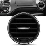 Difusor de Ar Lateral Painel Grand Siena 12 a 18 Palio 16 17 Preto com Cromado - Auto quality
