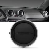 Difusor de Ar Painel Central Lateral Gol Voyage Saveiro G4 G6 Saveiro Robust Preto com Aro Prata - Auto quality