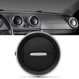 Difusor de Ar Painel Gol Voyage Saveiro G4 G5 G6 2006 a 2015 Preto Aro Prata Encaixe Sob Medida - Auto quality