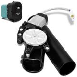 Difusor Escape Eletronico Universal Ronco Esportivo e Original Botão Interruptor 2" Aço Preto - Zp